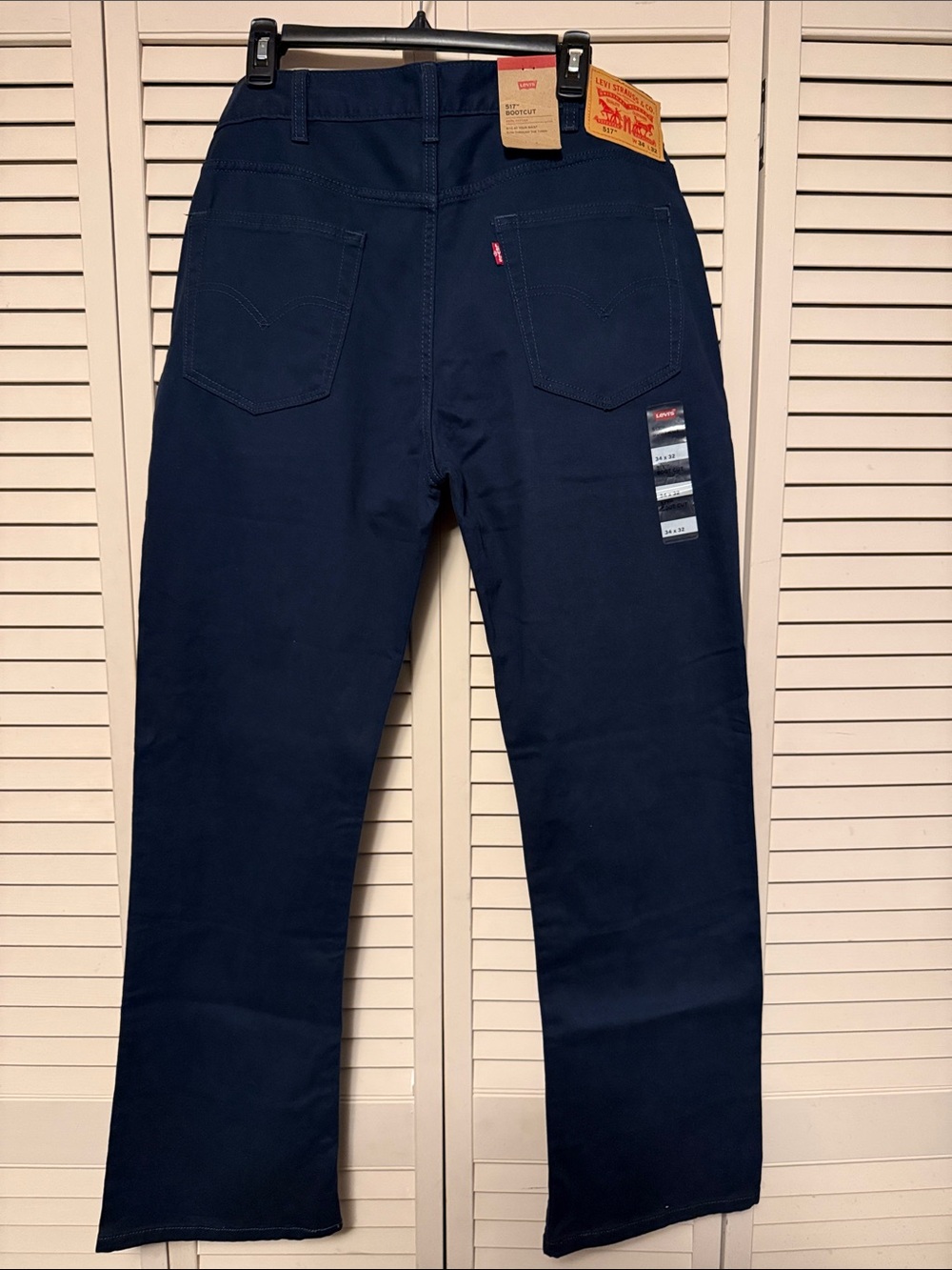 Levi's 517 Men's Dark Navy BootCut Jeans size 34x32